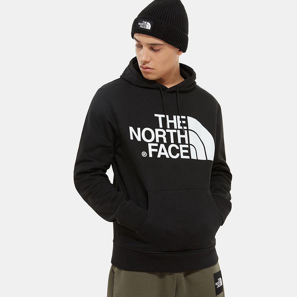 The North Face Standard Ανδρικα Φούτερ Hoodie - Μαυρα (EHZU24903)